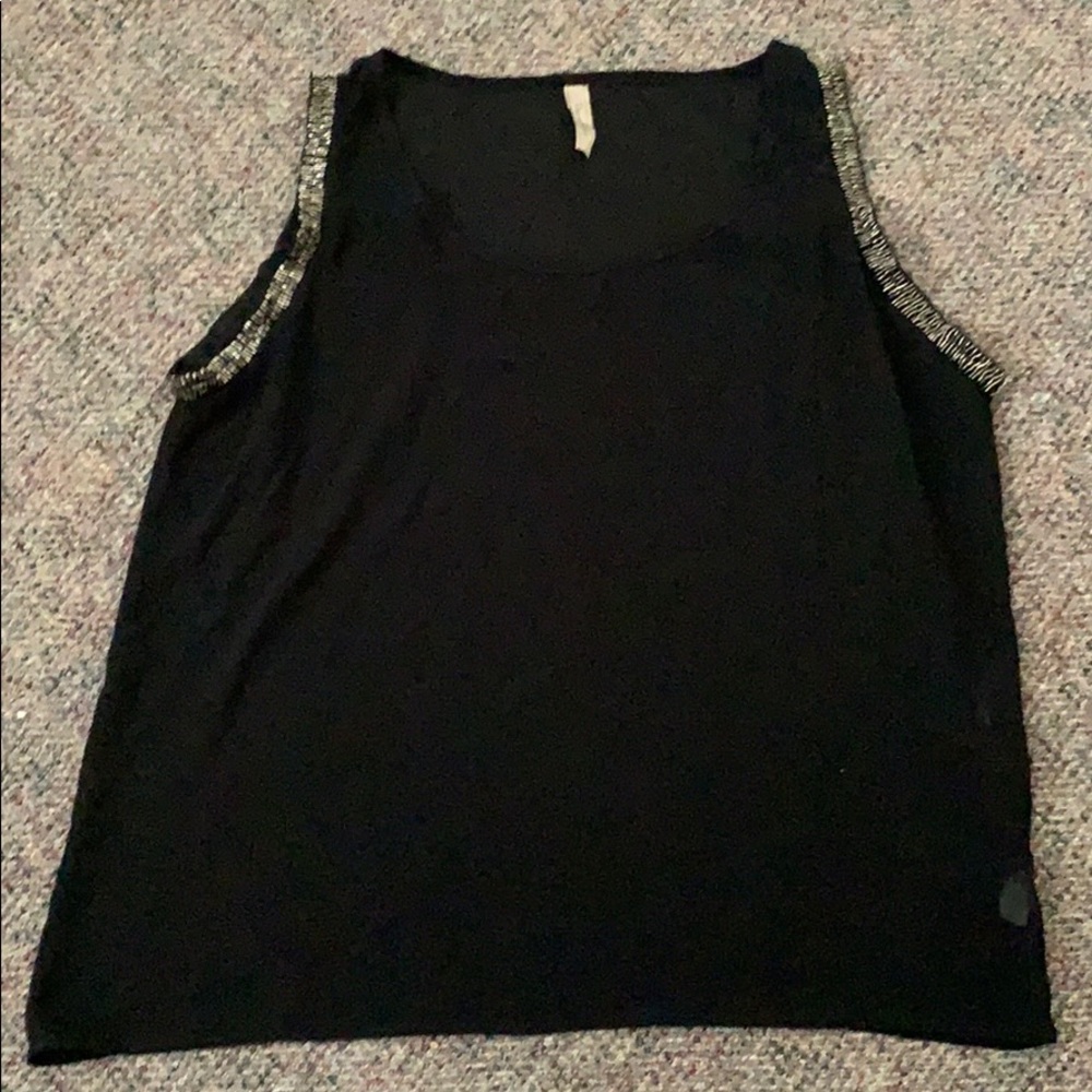 Black sheer blouse